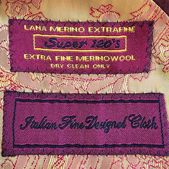 Code Red by Steve Harvey Merino Wool Black Pinstripe Blazer Men's 44 - Picture 5 of 11